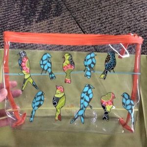 Vera Bradley flower shower clear bag